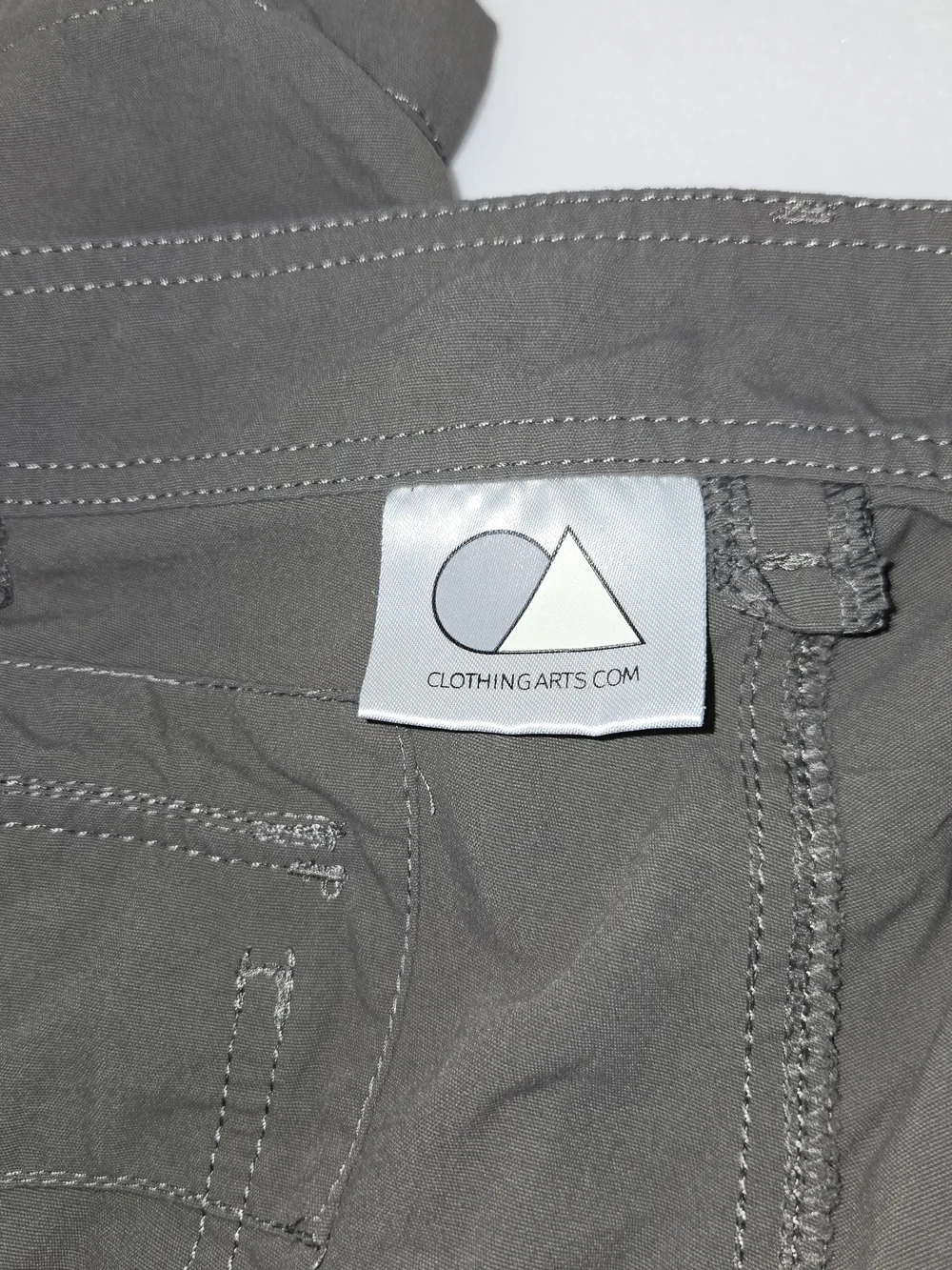 Clothing Arts Gray Utility Cargo Mens Shorts Size 40